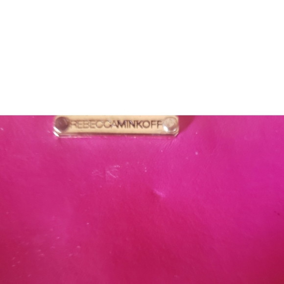 Rebecca Minkoff Pink Leather Wallet Zip Goldtone Rivets Studded Coin Purse Cute - Picture 5 of 15